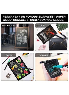 HY Liquid Erasable Chalk Markers Pens - 8 Colors Washable & Wet Erase Neon Makers for Blackboard, Chalkboard Signs, Glass Window, Graduation Celebration School Kids Art for Cars  - Image 3
