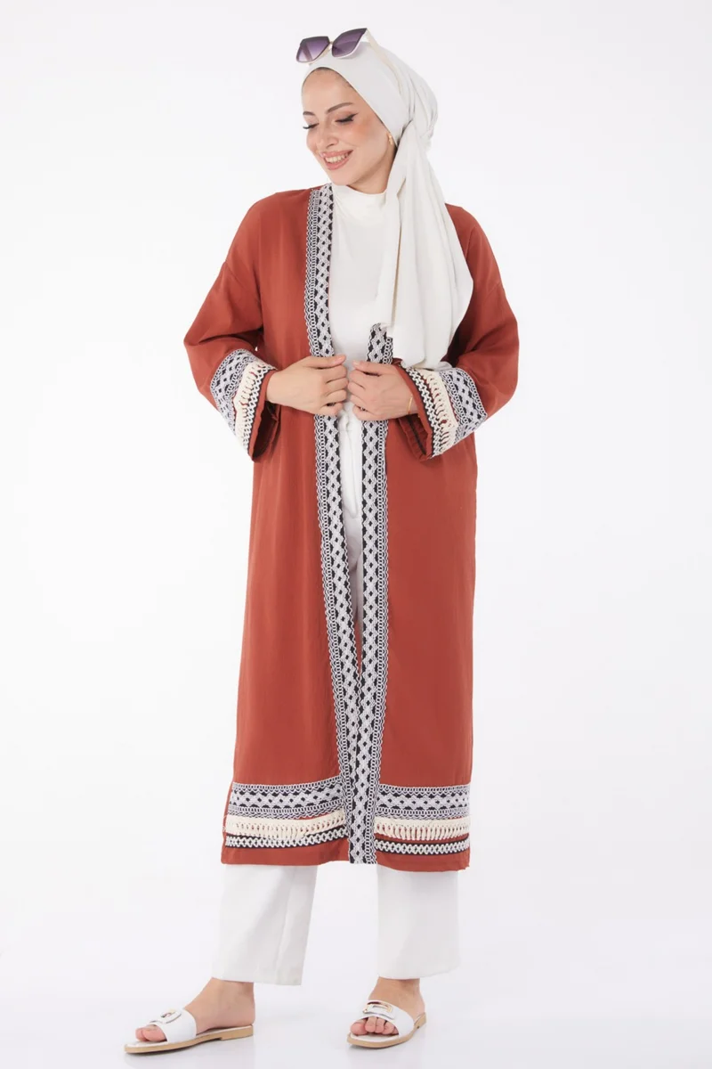 Tofisa Plain Medium Women's Tile Kimono - 10166