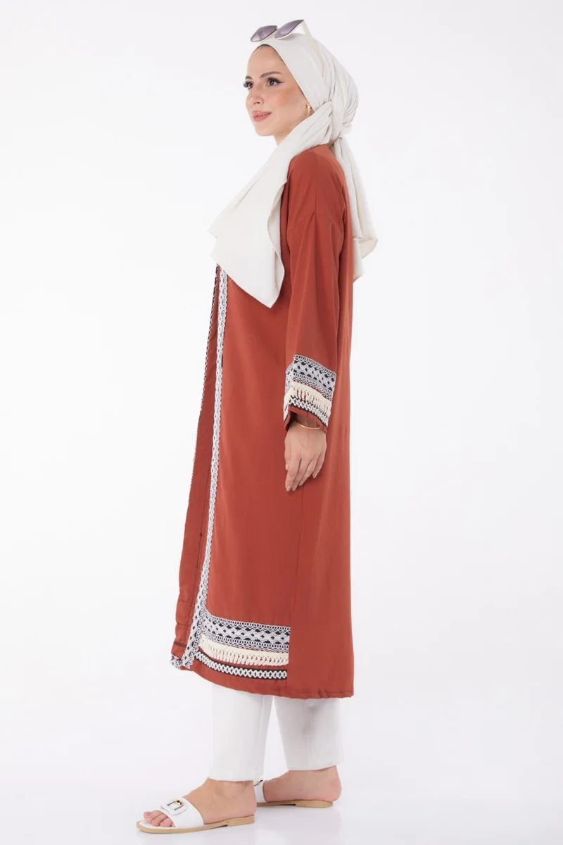 Tofisa Plain Medium Women's Tile Kimono - 10166