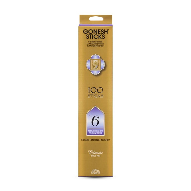 Gonesh  Classic Collection  NonToxic 10 Slow Burn Wood  Spice Aromatic Sticks  No 6100 Pack