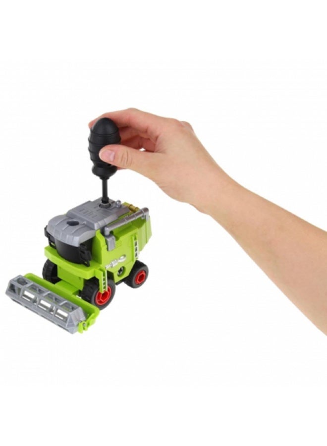 8 Pcs Deformation Diy Assembly Farmers Vehicle Playset for Children - Image 3