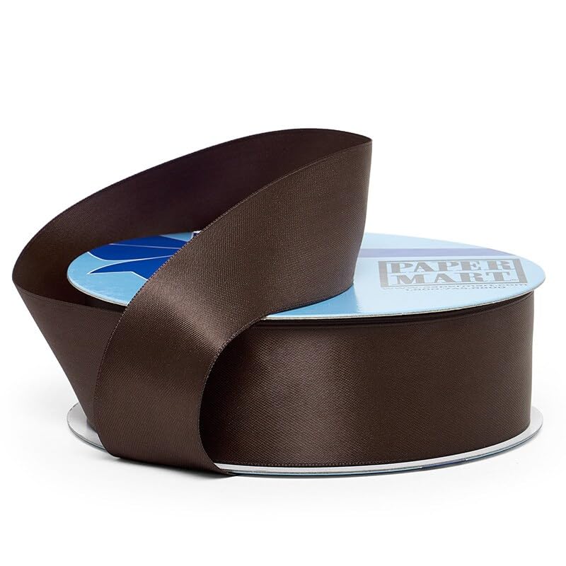 Seal Brown Double Face Satin Ribbon 1 12 X 50 Yards
