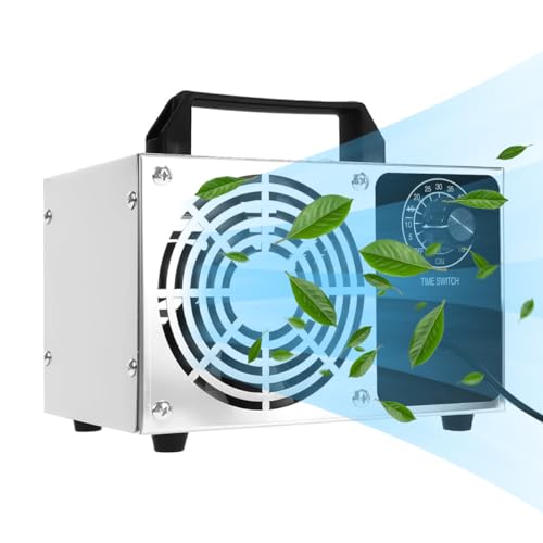 HANNEA® Portable Ozone Generator 60, 000mg/h High Capacity Ozone Machine Ozone Disinfection Machine Home Ozone Generator for Water Treatment, Air Purification, Odor Removal, Up to 4000 ft² - Image 1