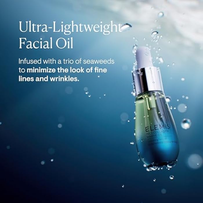 ELEMIS Pro-Collagen Marine Oil 15ml, Lightweight Face Oil To Hydrate, Nourish & Improve Skin Texture - Image 2