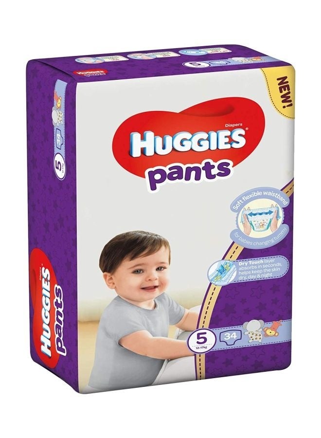 HUGGIES Diaper Pants, 12-17 Kg, 34 Piece