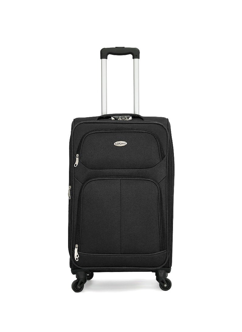 GIORDANO Giordano Softside  Luggage Trolley 3 PCS Set ,Black  - Image 2