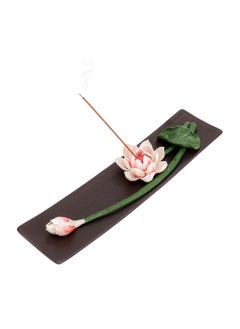 Y&D Incense Holder for Sticks, Ceramic Handmade Lotus Zen Decor, Home Room Yoga, Meditation Gift  - Image 1