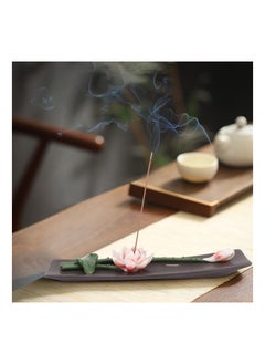 Y&D Incense Holder for Sticks, Ceramic Handmade Lotus Zen Decor, Home Room Yoga, Meditation Gift  - Image 3