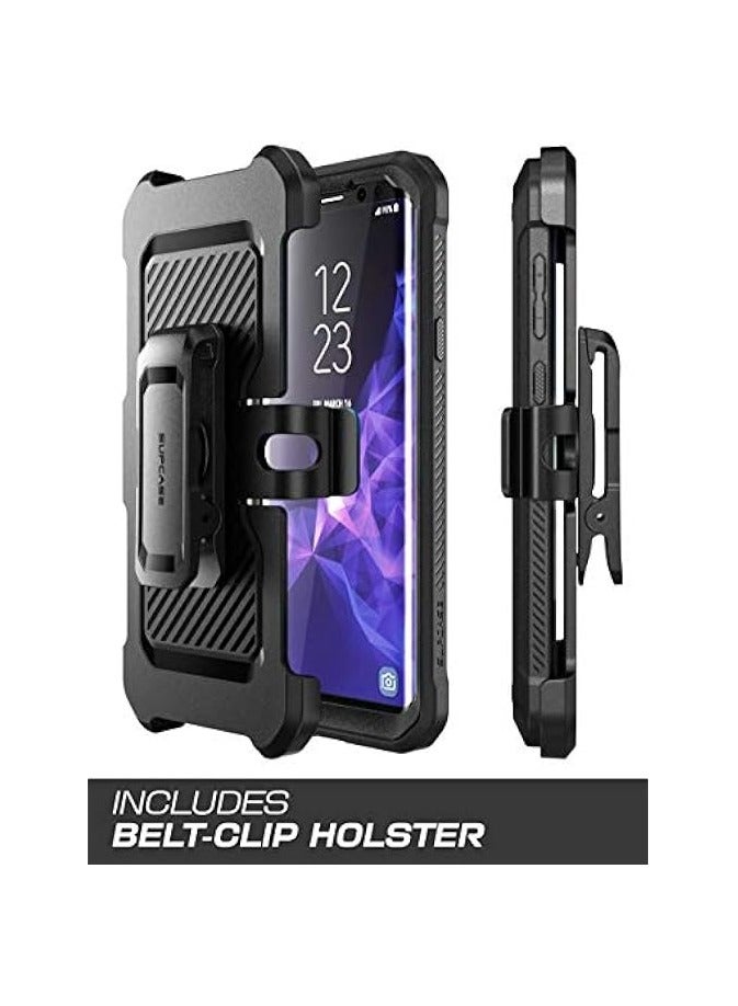 SUPCASE Unicorn Beetle Pro Series Case Designed For Galaxy S9 Plus (2018 Release), Full-Body Dual Layer Rugged With Holster Case, With Built-in Screen Protector - Black - Image 4