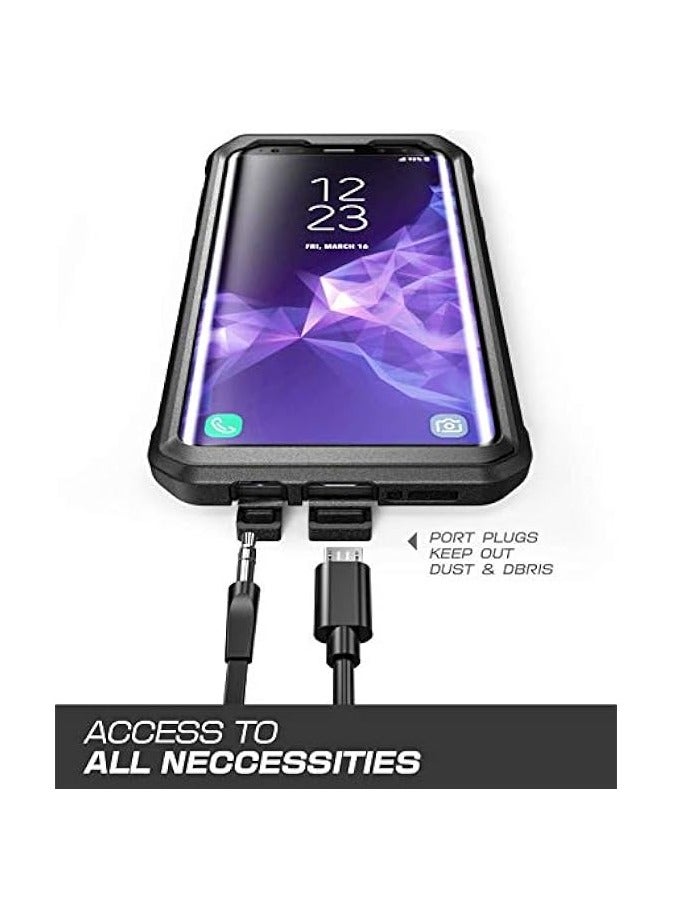 SUPCASE Unicorn Beetle Pro Series Case Designed For Galaxy S9 Plus (2018 Release), Full-Body Dual Layer Rugged With Holster Case, With Built-in Screen Protector - Black - Image 5