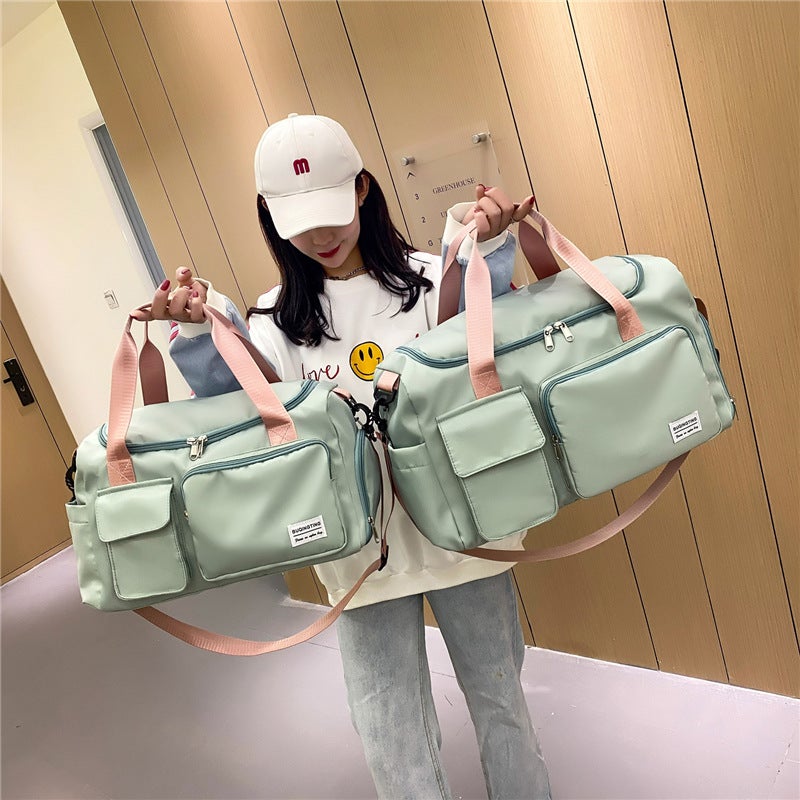 Fashion Sports Duffel Bag Men Women Gym Bag Wet/Dry Separation Swimming Oxford Cloth Hand Shoulder Travel Bag - Image 1
