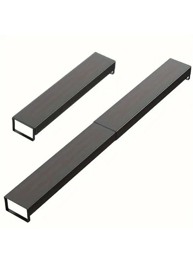 Black Adjustable Metal Gas Stove Rack Heat Resistant Kitchen Storage Organizer - Image 3