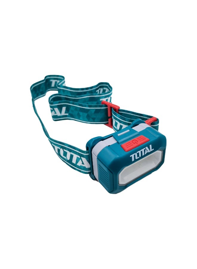 TOTAL COB LED Headlamp 3xAAA Battery Powered Head Light with Adjustable Elastic Headband, Wide Beam Work Light for Electrician, Mechanic, Camping, Hiking, Emergency, Hands Free Head Torch for Indoor Outdoor Repair Maintenance Use Daily Job Utilitys - Image 4