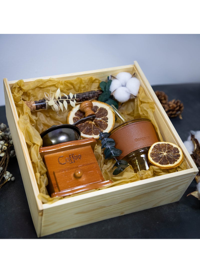   صوفيا طبيعة مطحنة الفاصوليا الحرفية ومجموعة الرشفة- هدايا - Image 2