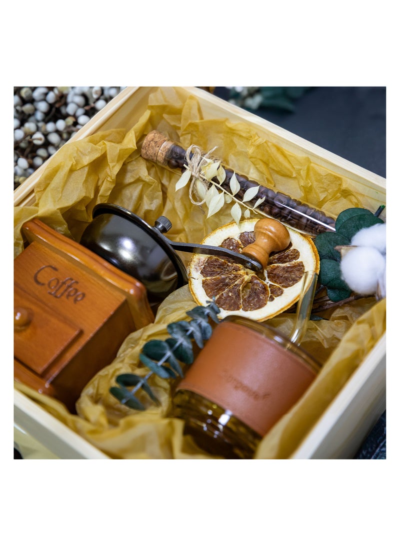   صوفيا طبيعة مطحنة الفاصوليا الحرفية ومجموعة الرشفة- هدايا - Image 4