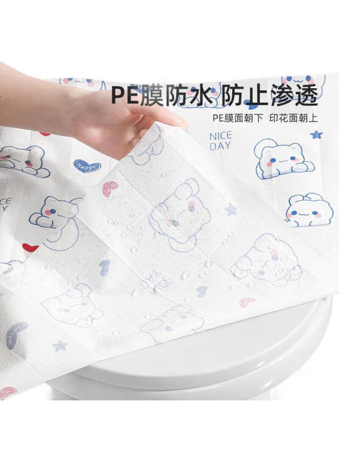 BADIGAO Baidi Gao Disposable Toilet Seat Cover, Full Coverage, Winter Toilet Seat Pad, Travel, Business Trip, Postpartum, Portable Toilet Seat Paper Cover - Image 1