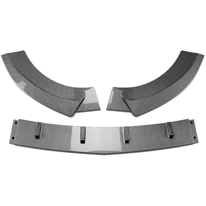 FINMOKAL Carbon Fiber Look Front Bumper Spoiler Lip Splitter Compatible with Benz V-Class W447 2016-2024 - Image 3