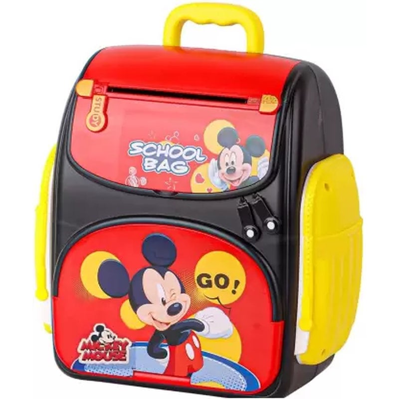 حصالة ميكي ماوس علي شكل حقيبة مدرسية الذكية - WF-3008HK - Image 3