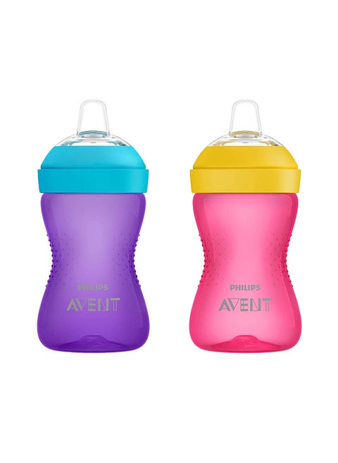 My Grippy Spout Sippy Cup With Soft Spout And Leak-Proof Design  295Ml Pack Of 2