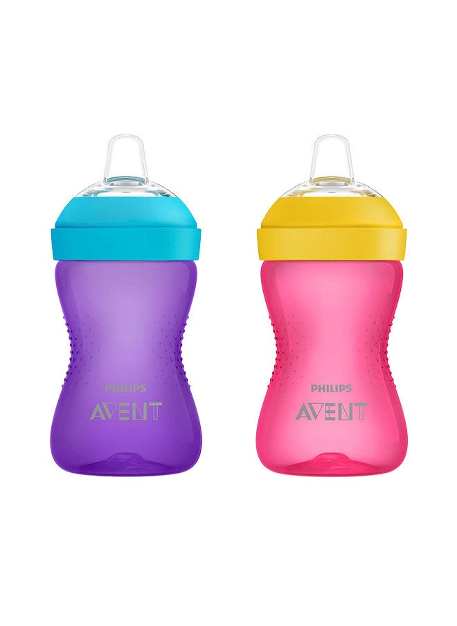Philips My Grippy Spout Sippy Cup With Soft Spout And Leak-Proof Design  295Ml Pack Of 2  - Image 1
