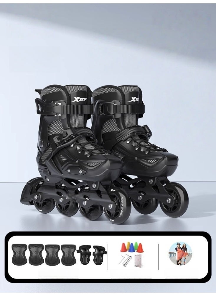 XTEP Roller Skates, Adult Skates, University Club, Boys and Girls, Adult Beginner Amateur, Roller Skating, Inline Skates, Ice Skating - Image 1