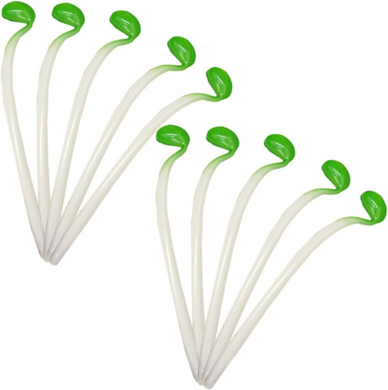 12pcs Artificial Bean Sprouts Simulation Vegetable Model PVC Fake Bean Sprout Props for Restaurant Display Photo Decoration Teaching Tool with Vivid Color and Design - Image 1