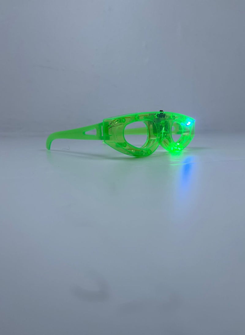 Green Light-Up Celebration Glasses - Image 5