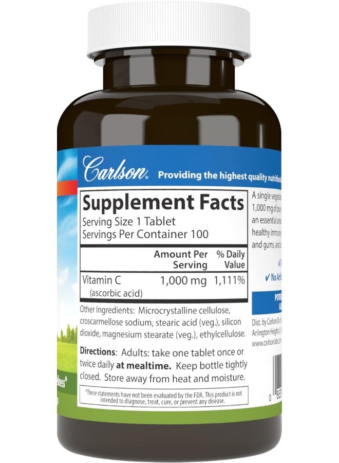 Carlson مكمل غذائي فيتامين سي 1000 ملغ للبالغين - Image 2
