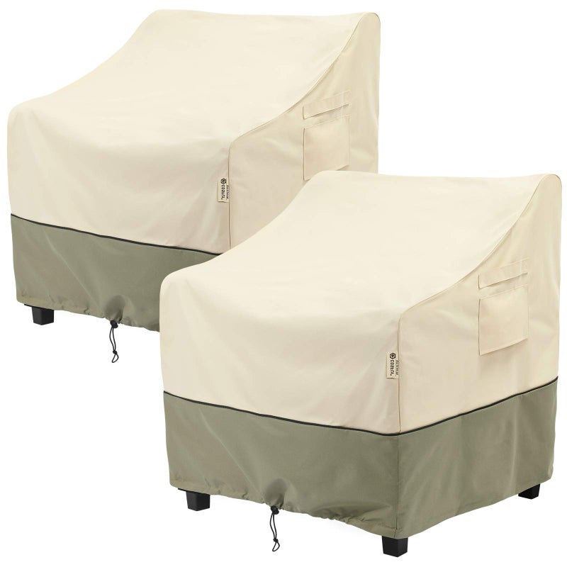 COSFLY Outdoor Furniture Patio Chair Covers Waterproof Clearance Lounge Deep Seat Cover Lawn Furnitures Covers Fits up to 33W x 34D x 31H inches2 Pack
