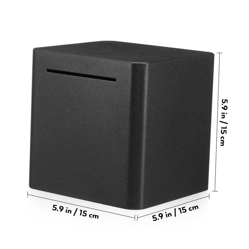 Stainless Steel Piggy Bank For Adults Modern Money Saving Box With Slot - Image 3