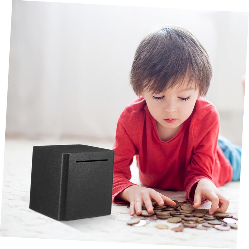 Stainless Steel Piggy Bank For Adults Modern Money Saving Box With Slot - Image 4