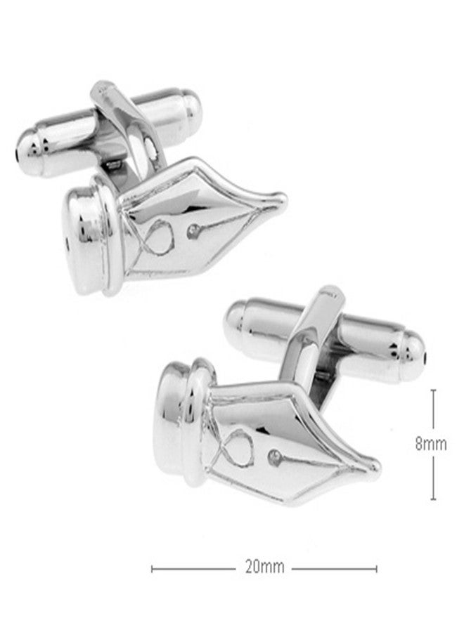Vcufflinks Quill Fountain Pen Pair Cufflinks - Image 2