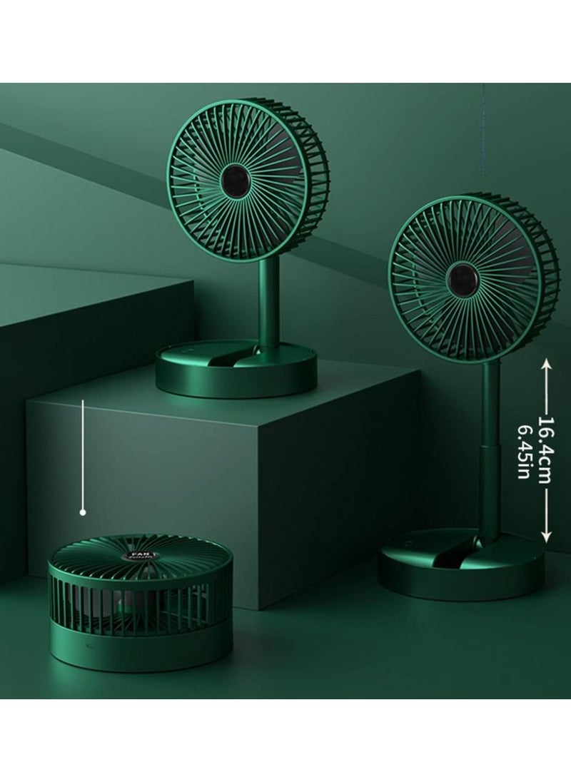 DubaiGallery - Portable Fan Folding Telescopic Fan USB Rechargeable Floor Standing Fan - Image 1