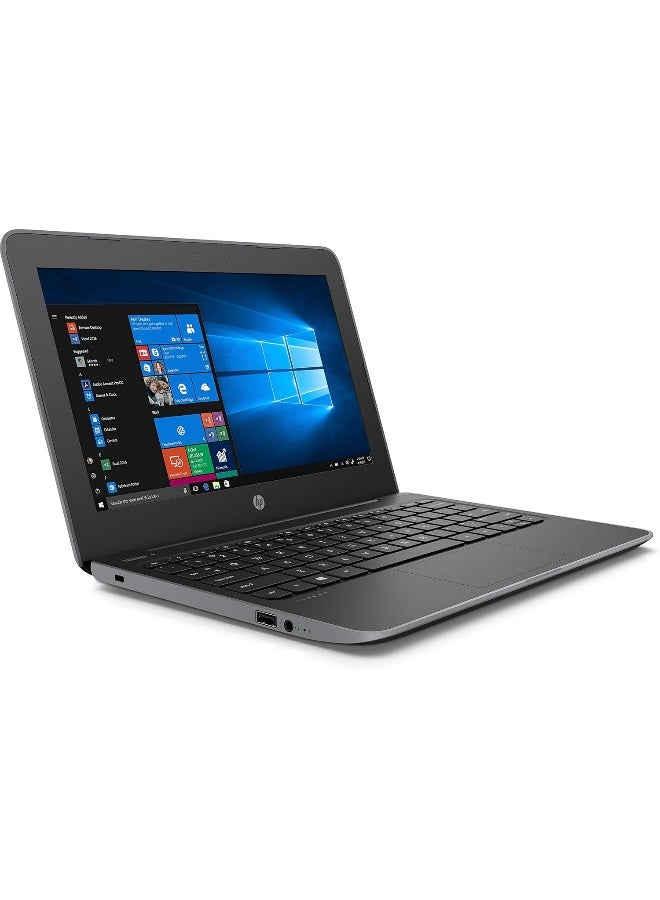 HP لابتوب ستريم 11 برو G5 بشاشة HD مقاس 11.6 بوصة، معالج سيليرون N4000/ذاكرة RAM سعة 4GB/ذاكرة eMMC سعة 128GB/رسومات إنتل UHD 600/ويندوز 10 برو - Image 3