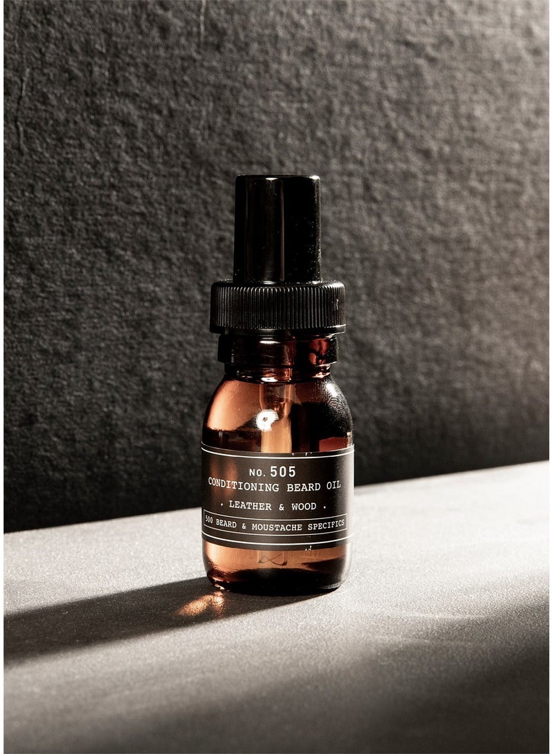 Depot No. 505 Beard Oil Leather & Wood 30ml - Image 3
