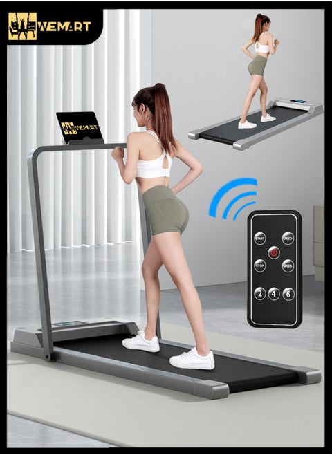 Walking Pad Treadmill,Under Desk Treadmills, 2 in 1 Foldable for Home, Walking Pad with Handle Bar, Widened Running Belt, with Remote Control & LED Touch Screen