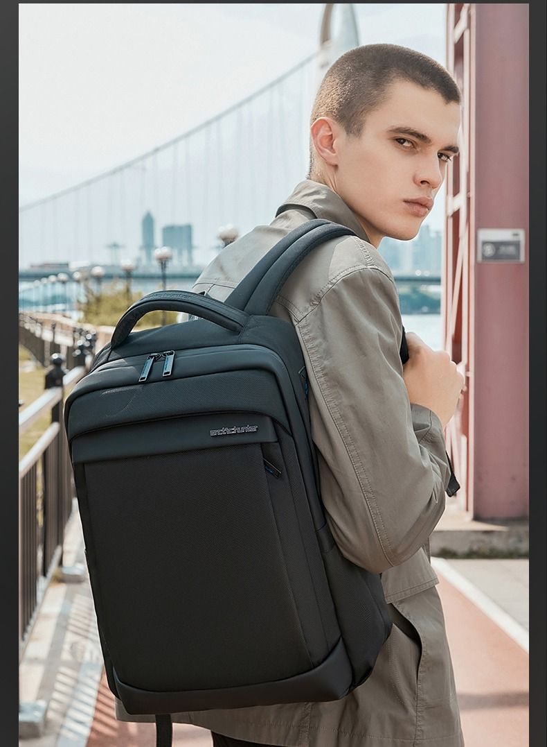 ARCTIC HUNTER City Hunter Series B00478 Waterproof Anti Theft Backpack 15.6inch Laptop Compartment, Black  - Image 2