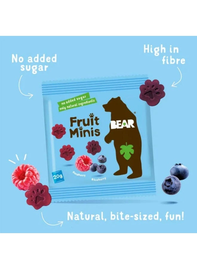 بير قطع فواكه صغيرة بنكهة التوت البري والتوت الأزرق، مكونات طبيعية 100%، بدون إضافة سكر، 5 × 20 غرام - Image 3