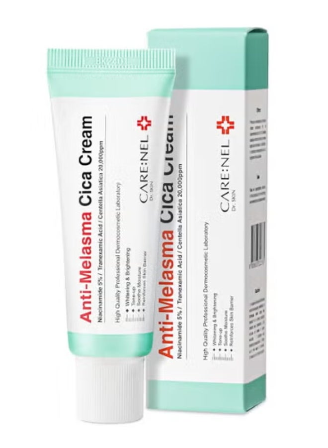 CARENEL CARE:NEL Melasma Treatment for Face Cream - Dark Spot Remover Centella Asiatica - Korean Skin Care Beauty Products 40ml/1.35 fl.oz - Image 1