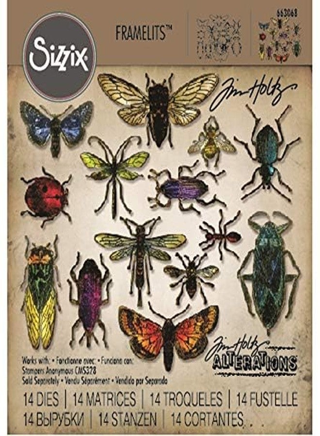 Sizzix Framelits Die Set Entomology by Tim Holtz (14-Pack), Multicolor - Image 4