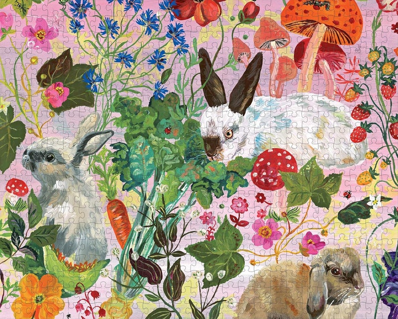 Artisan Nathalie Lété: Rabbits 500-Piece Puzzle - Image 3