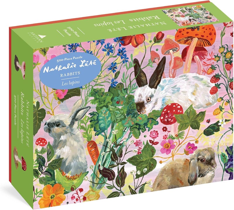 Artisan Nathalie Lété: Rabbits 500-Piece Puzzle - Image 1
