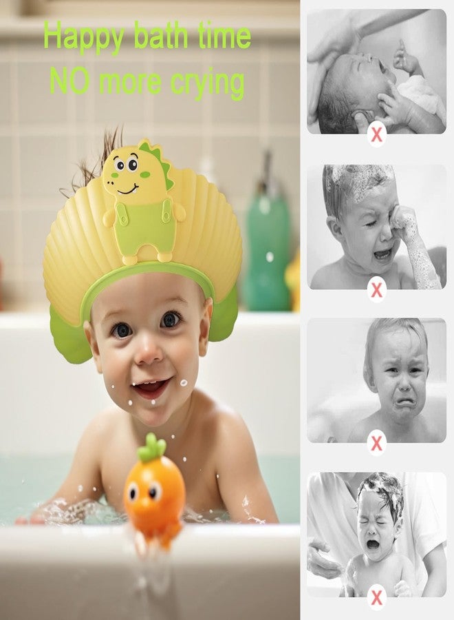 TinyGuardian Baby Shower Cap Shield, Shower Cap for Kids, Visor Hat for Eye and Ear Protection for 0-9 Years Old Children, Cute Little Dinosaur Shape Makes The Baby Bath More Fun (Blue) - Image 5