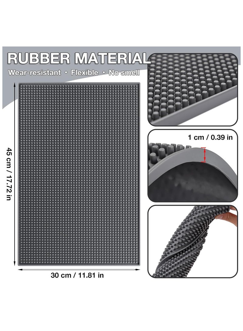 Coffee Rubber Service Mat, 30x45x1CM Thickening Non Slip Spill Mats for Coffee, Bar, Restaurants and Home, Dish Drying Countertop Mat for Home Kitchen Bar, - Image 2