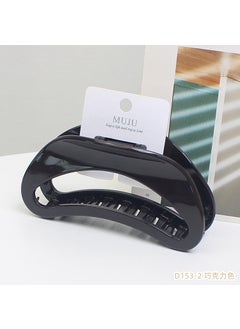 Chic Shark-Half Moon Hair Accessory 2# Chocolate