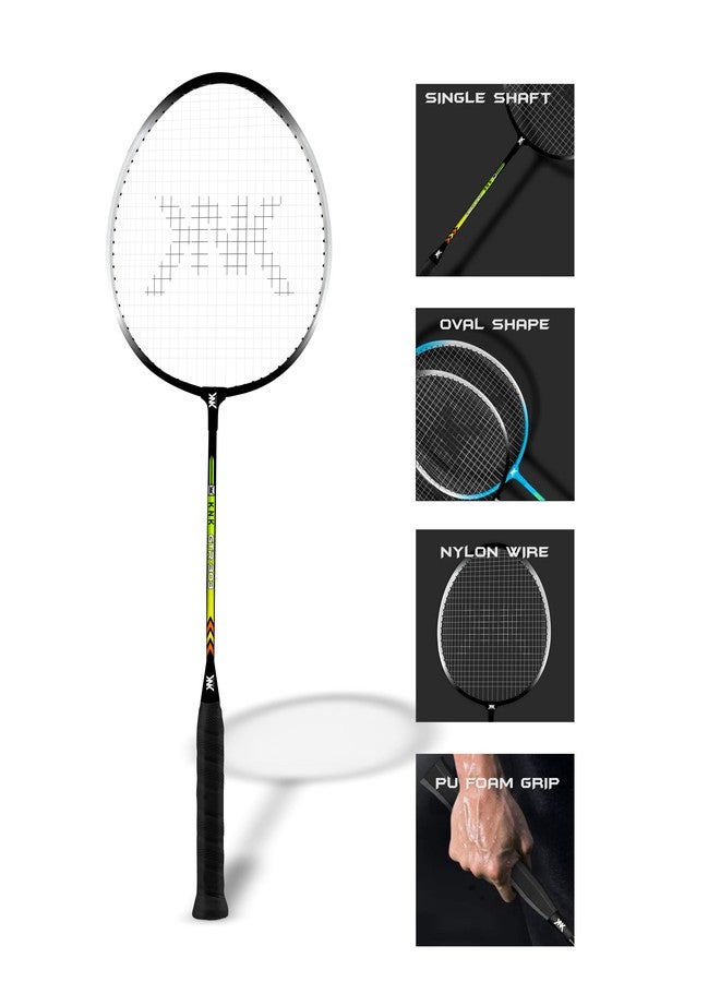 KNK GTR 303 Aluminium Shaft Badminton Lightweight Oval Shape Racket Set of 1 with 3 Pieces Nylon Shuttlecock (Badminton+6 Pieces Shuttlecock) - Image 4