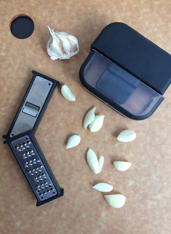 ميكروبلان طقم مفرمة ومقطعة الثوم مايكروبلين (أسود) - Image 5