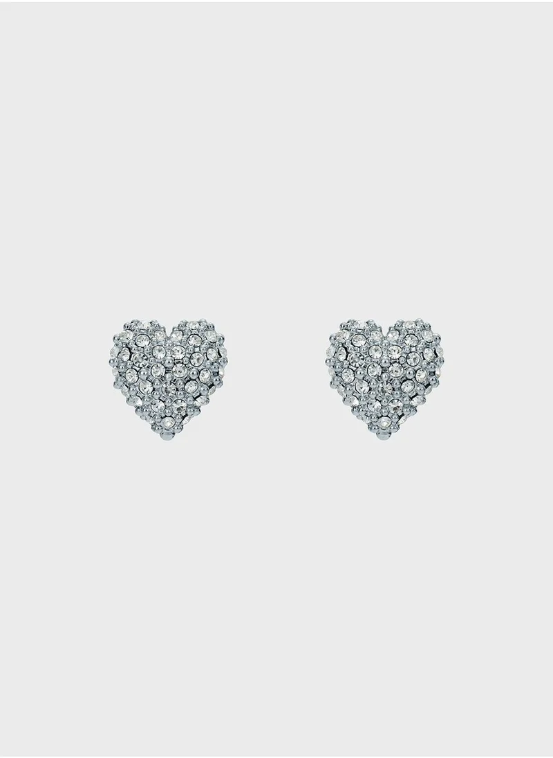 تيد بيكر Heart Detail Stud Earrings