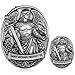 Datanly 2 Pcs St Michael Medal for Car Saint Michael Visor Clip Accessories Bless Driving Safety Religious Gift for Driver Friend - Image 2