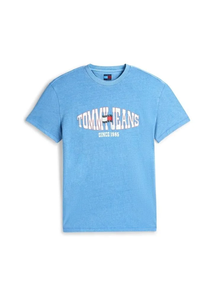 TOMMY JEANS  Wavy Flag Jersey T-Shirt for Men | Best Price UAE